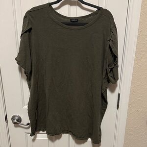 Torrid Olive Green Short Sleeve Tee